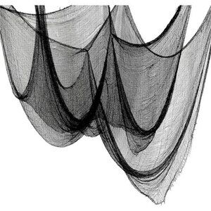 "5Pcs Halloween Creepy Cloth - Black 30x72inch Spooky Decorations for Indoor/Out